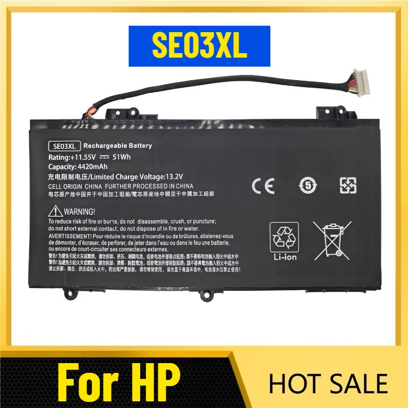 SE03XL Laptop Battery for HP TPN-Q171 14-al142TX 14-al155/156TX
SE03XL Laptop Battery for HP TPN-Q171 14-al142TX 14-al155/156TX