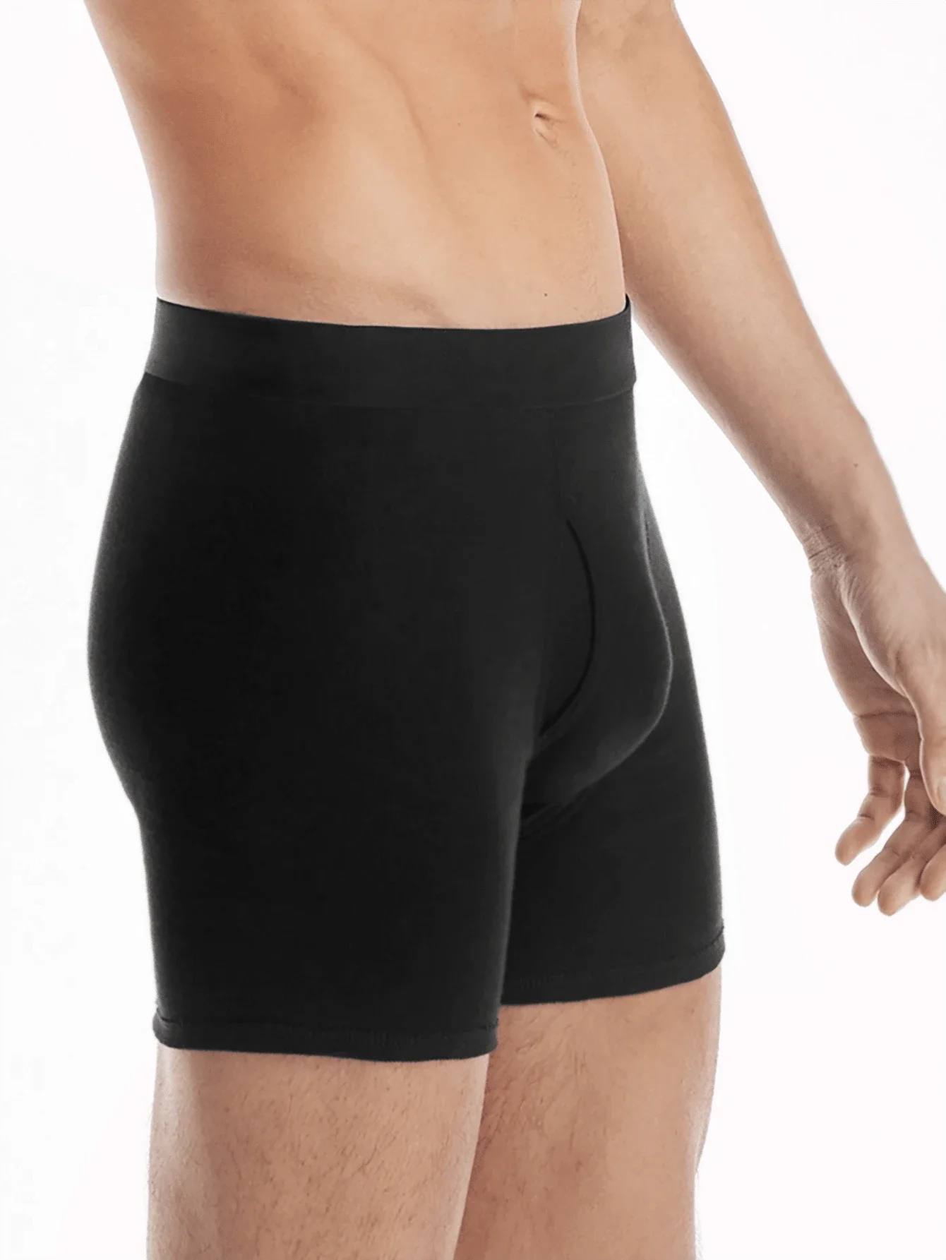 Mens Black Boxer Briefs Soft Cotton Blend Underwear
Mens Black Boxer Briefs Soft Cotton Blend Underwear