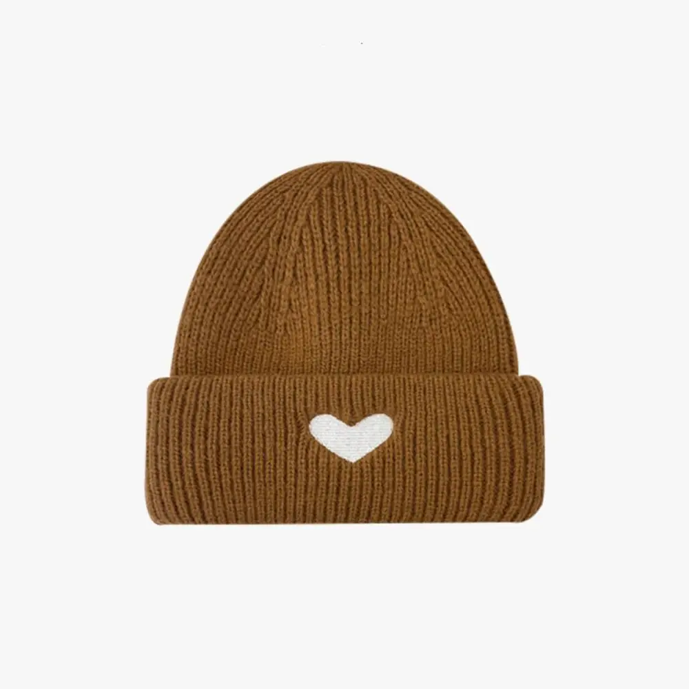 Fashion Woolen Love Skullies Beanies Solid Color Ins Style Heart Knitted Hat Elastic Embroidery Women
Fashion Woolen Love Skullies Beanies Solid Color Ins Style Heart Knitted Hat Elastic Embroidery Women
