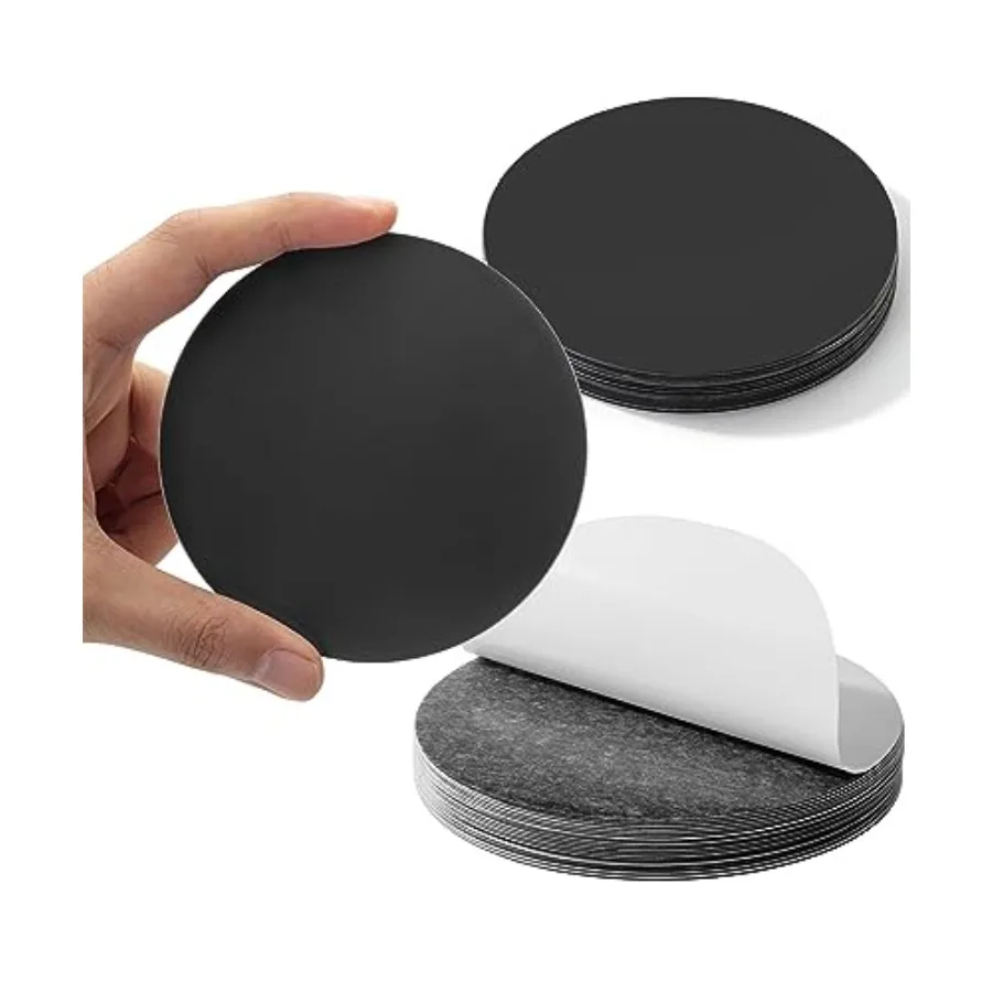 Round Magnets - 20 Pcs 4 Magnetic Sheets for Craft Projects Silver Metallic Finish Strong Adhesion
Round Magnets - 20 Pcs 4 Magnetic Sheets for Craft Projects Silver Metallic Finish Strong Adhesion