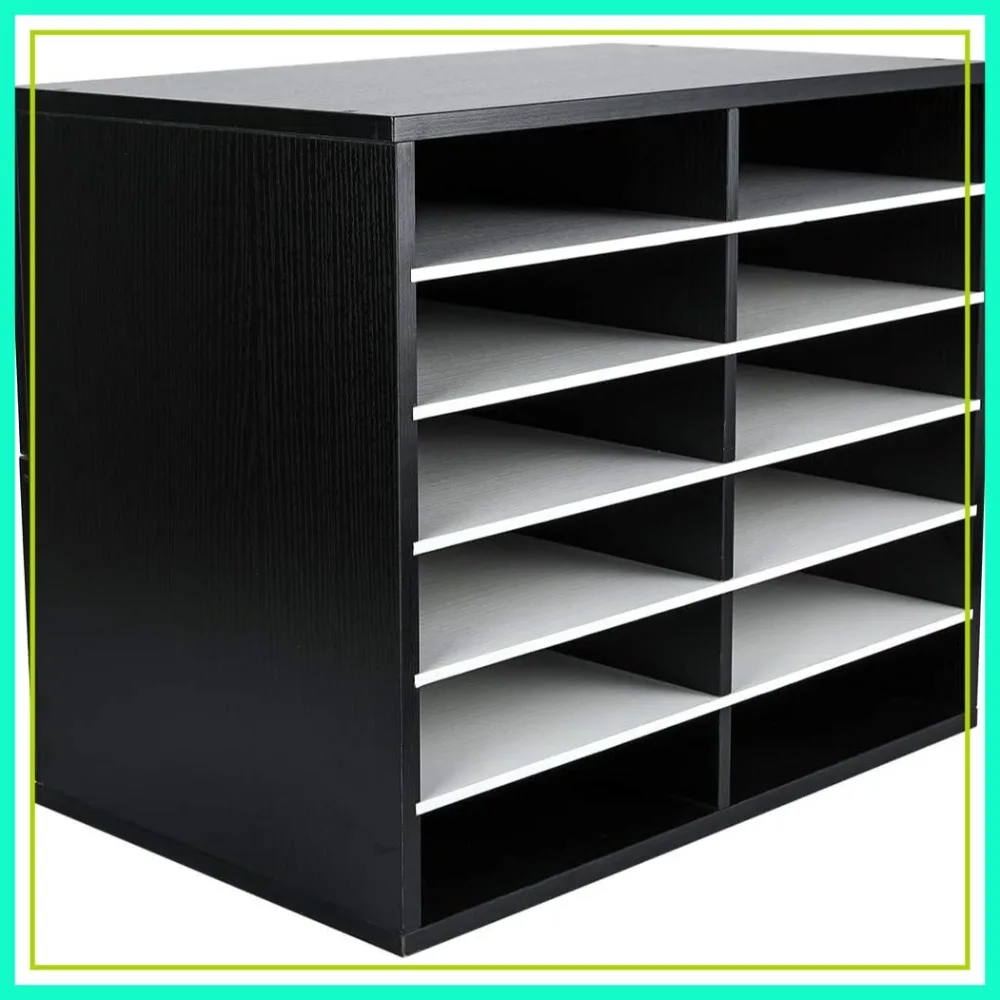 12 Compartments Wooden Literature Organizer with Adjustable Shelves, 6000 Sheets Capacity Paper Organizer, Classroom Mailbox and Mail Sorter for Teachers and Office
12 Compartments Wooden Literature Organizer with Adjustable Shelves, 6000 Sheets Capacity Paper Organizer, Classroom Mailbox and Mail Sorter for Teachers and Office