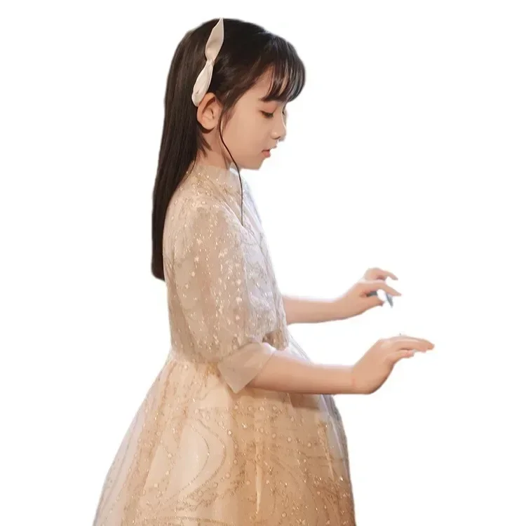 Flower Girl Dress 2024 Spring New Girl Birthday Host Little Girl Piano Performance Sweet Performance Dress
Flower Girl Dress 2024 Spring New Girl Birthday Host Little Girl Piano Performance Sweet Performance Dress