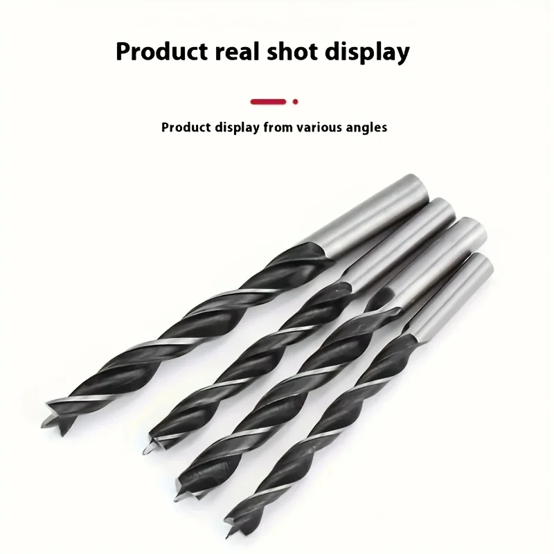 6Pcs Woodworking Drill Bits 3mm-10mm, 3-Point Tip High Precision Wood Drill Bit Set for Wood Plastic, Fit Cordless Drills
6Pcs Woodworking Drill Bits 3mm-10mm, 3-Point Tip High Precision Wood Drill Bit Set for Wood Plastic, Fit Cordless Drills