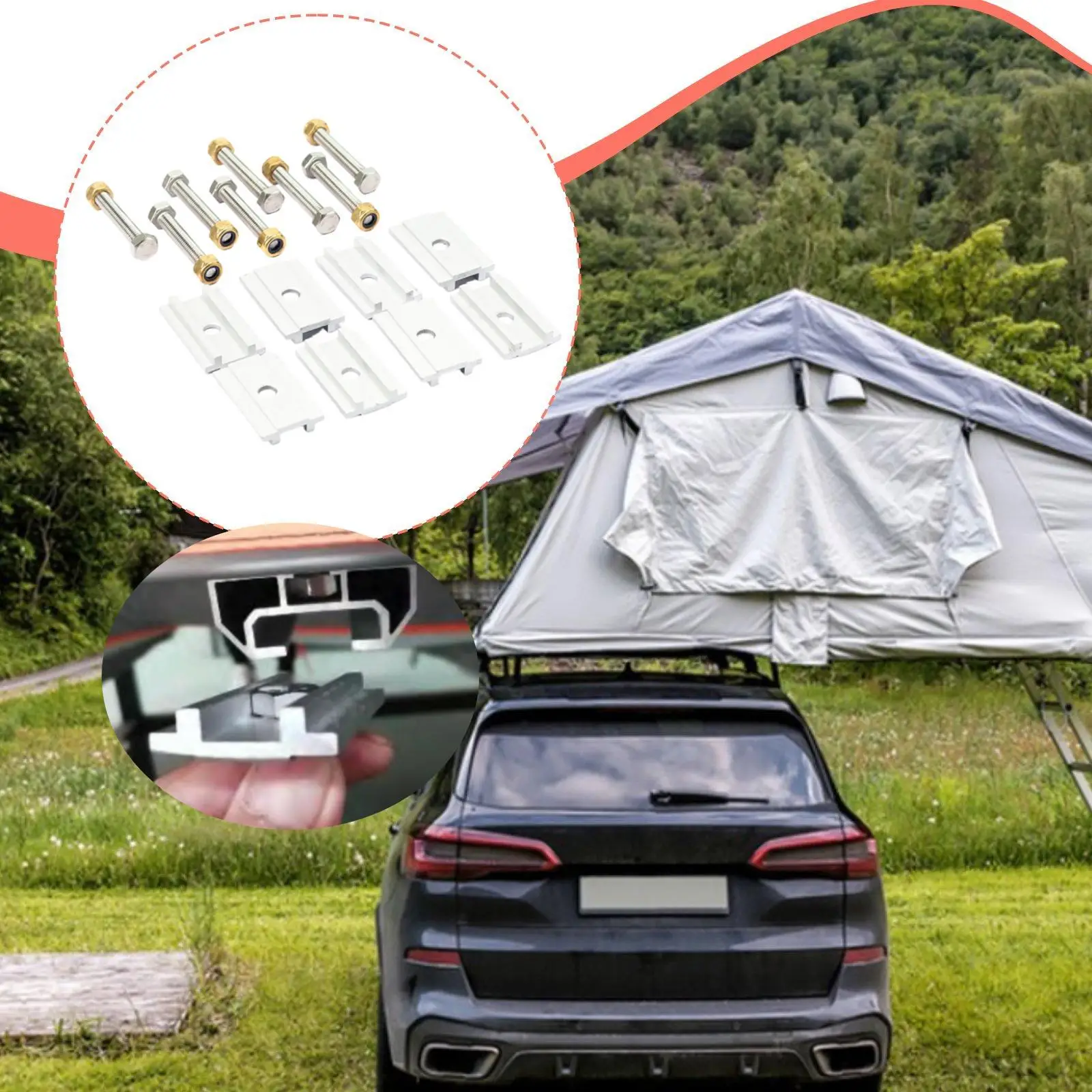 Rooftop Tent Mounting Bracket 815425 Attachment Professional High Performance Replacement Sturdy Compatible for Esperance
Rooftop Tent Mounting Bracket 815425 Attachment Professional High Performance Replacement Sturdy Compatible for Esperance