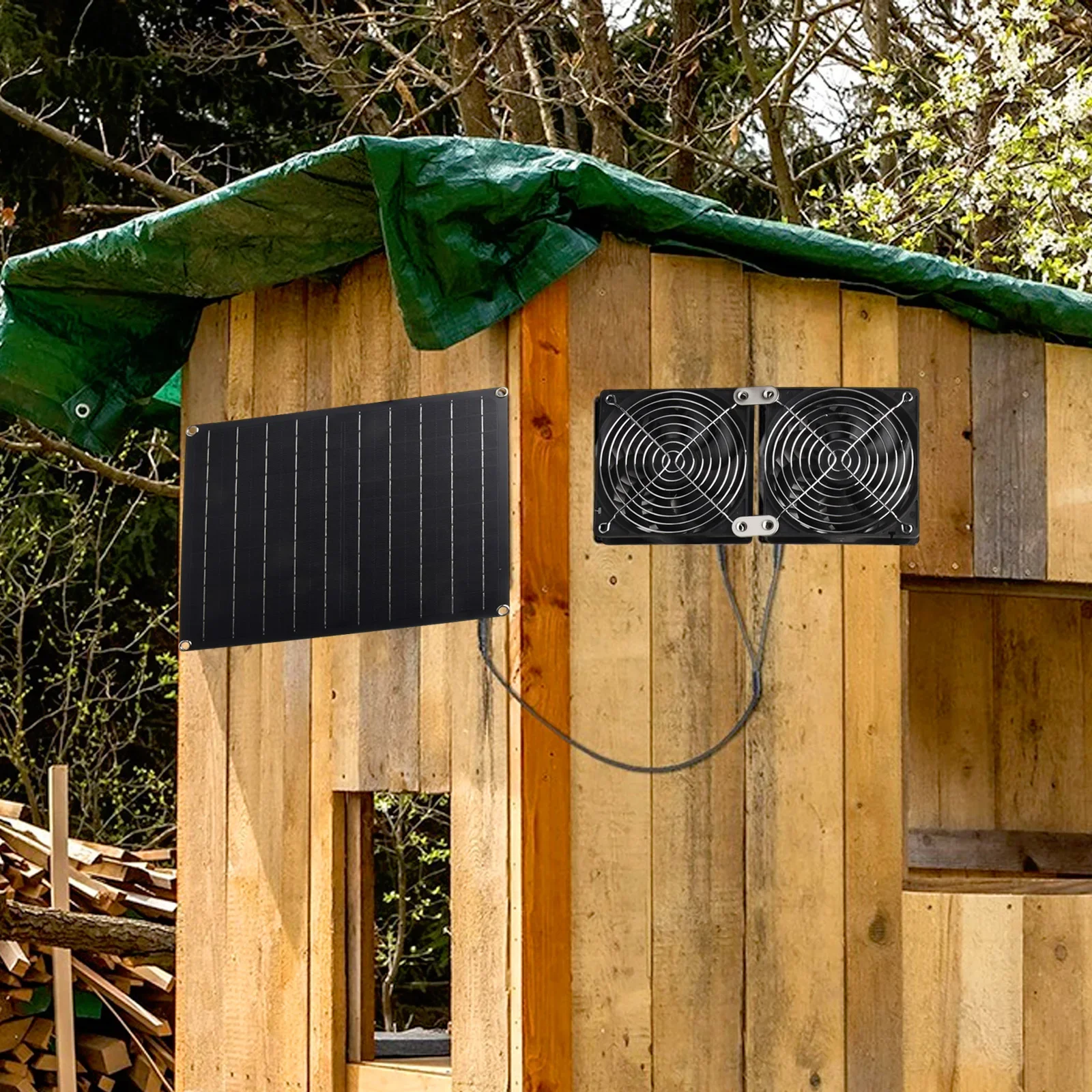 25W Waterproof Fan Solar Panel Fan Kit For Outdoor Greenhouse Home RVs Parts Home Supplies Indoor Air Improver
25W Waterproof Fan Solar Panel Fan Kit For Outdoor Greenhouse Home RVs Parts Home Supplies Indoor Air Improver