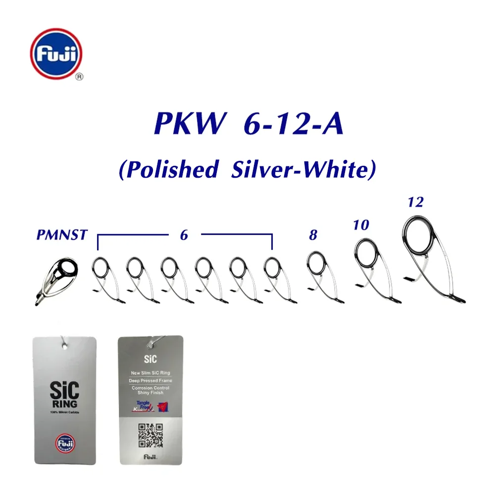 Original Fuji Guide Set KWSG SIC Ring Stainless Steel Frame Fishing Rod Building Components DIY Fishing Rod Accessorie Guide Set
Original Fuji Guide Set KWSG SIC Ring Stainless Steel Frame Fishing Rod Building Components DIY Fishing Rod Accessorie Guide Set