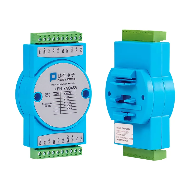 8-channel analog signal acquisition module voltage and current 4-20mA to RS485 isolation industrial module PHEAQ485
8-channel analog signal acquisition module voltage and current 4-20mA to RS485 isolation industrial module PHEAQ485