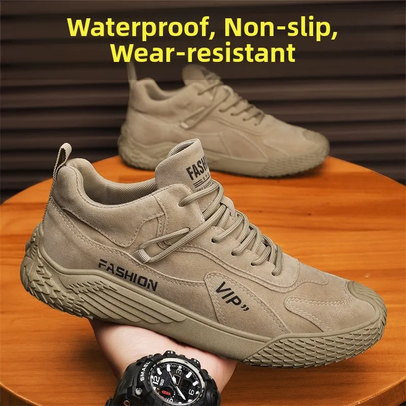 Men's Summer Work Boots Anti-Slip Wear-Resistant Waterproof Casual Sports Trendy Shoes for Construction Site Labor
Men's Summer Work Boots Anti-Slip Wear-Resistant Waterproof Casual Sports Trendy Shoes for Construction Site Labor