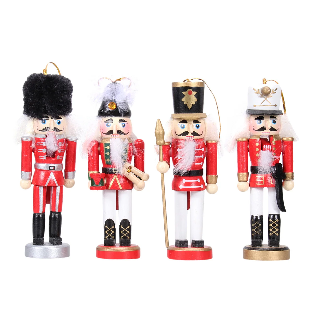 4Pcs 13Cm High-Grade Wood Walnut Soldier Ornament Flat Bottom Design for Desktop Storage Holiday Party Decoration Christmas Gift
4Pcs 13Cm High-Grade Wood Walnut Soldier Ornament Flat Bottom Design for Desktop Storage Holiday Party Decoration Christmas Gift