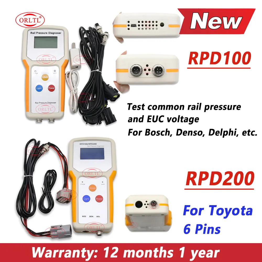 RPD100 RPD200 ECU Common Rail Pressure Diagnoser Tester Sensor Pressure Sensor Tester Repair Diagnoser
RPD100 RPD200 ECU Common Rail Pressure Diagnoser Tester Sensor Pressure Sensor Tester Repair Diagnoser