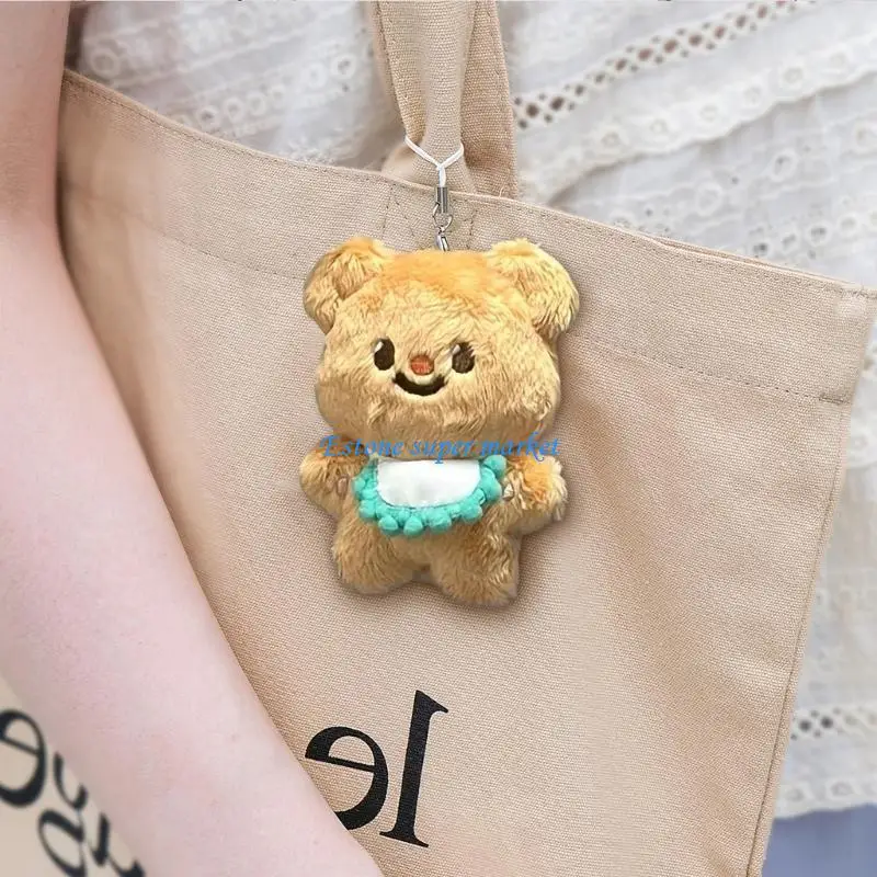 090B Butter Bear Doll Schoolbag Pendant Keychain Funny Bear Adorable Charm for Kids
090B Butter Bear Doll Schoolbag Pendant Keychain Funny Bear Adorable Charm for Kids