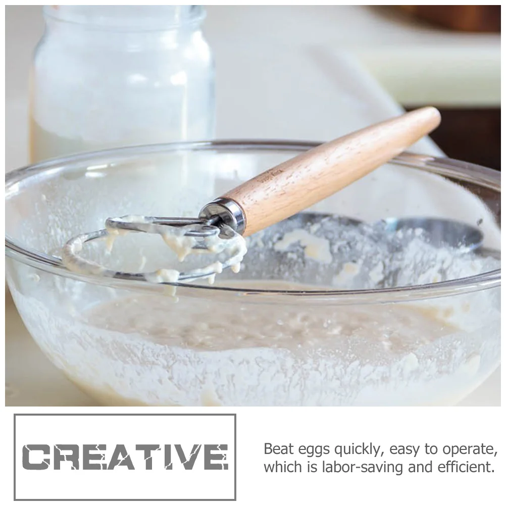 3pcs Oak Handle Egg Whisk Reusable Manual Mixer For Kitchen Baking Cooking Household Use Ergonomic Non-Slip Multi-Function Sauce
3pcs Oak Handle Egg Whisk Reusable Manual Mixer For Kitchen Baking Cooking Household Use Ergonomic Non-Slip Multi-Function Sauce