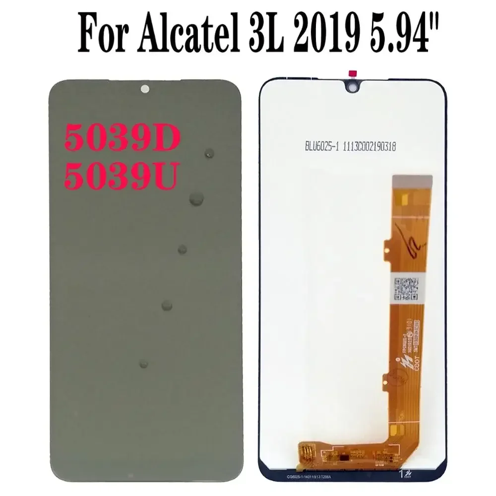 NEW For Alcatel 3L 2019 5.94" 5039D 5039U LCD Display Touch Screen Digitizer with tools
NEW For Alcatel 3L 2019 5.94" 5039D 5039U LCD Display Touch Screen Digitizer with tools