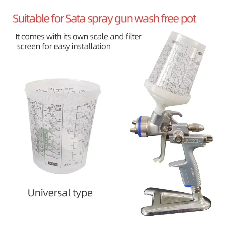 Airbrush Wash Free Pot Suitable For Sata 300ml Universal Type Paint Plastic Pot With Graduated Paint Mixing Cup Accessories
Airbrush Wash Free Pot Suitable For Sata 300ml Universal Type Paint Plastic Pot With Graduated Paint Mixing Cup Accessories