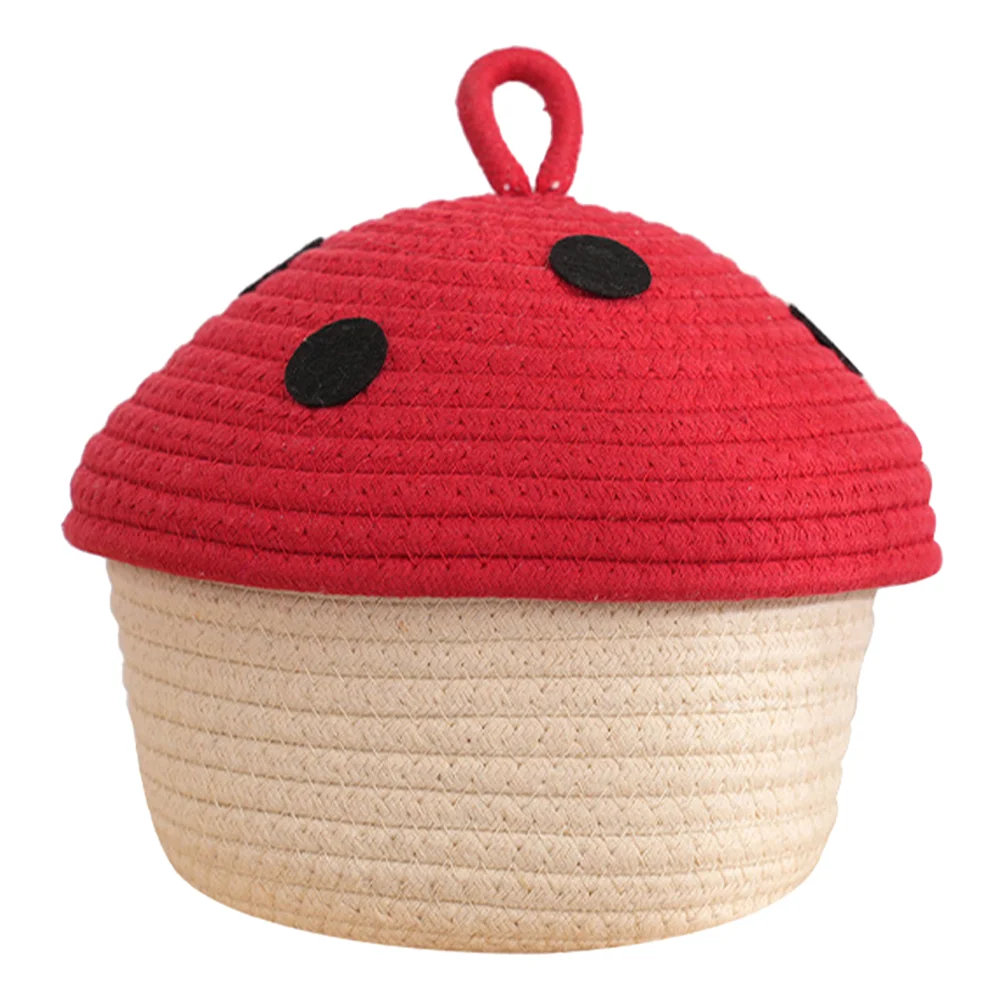 1 Small Mushroom Cotton Rope Basket Woven Storage Lid Desktop Snack Decor Home ganizer Bedroom Cosmetics ganizer Baskets
1 Small Mushroom Cotton Rope Basket Woven Storage Lid Desktop Snack Decor Home ganizer Bedroom Cosmetics ganizer Baskets