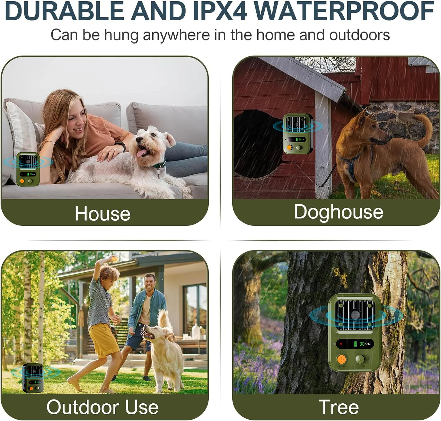 New Color Screen Portable Dog Trainer Outdoor Anti-dog Bite Ultrasonic Electronic Dog Repellent High-power Anti-barking Device
New Color Screen Portable Dog Trainer Outdoor Anti-dog Bite Ultrasonic Electronic Dog Repellent High-power Anti-barking Device