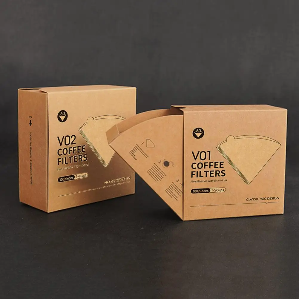 Coffee Extraction Cone Paper V-shaped Coffee Filter Paper Disposable Cone Coffee Filter Paper for 1-4 Cups V-shaped Design
Coffee Extraction Cone Paper V-shaped Coffee Filter Paper Disposable Cone Coffee Filter Paper for 1-4 Cups V-shaped Design