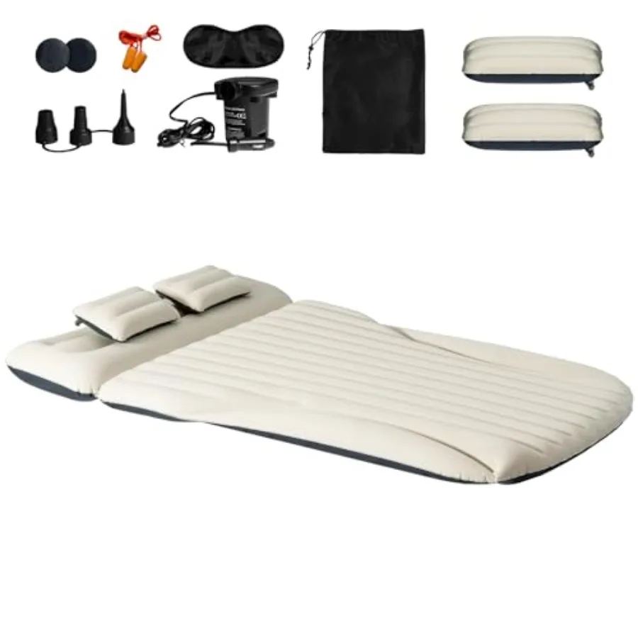 SUV Air Mattress with Air Pump 2 Pillows Flocking Inflatable Car Bed for SUV Trunk Minivan MPV Tent Camping Travel Home Road Tr
SUV Air Mattress with Air Pump 2 Pillows Flocking Inflatable Car Bed for SUV Trunk Minivan MPV Tent Camping Travel Home Road Tr