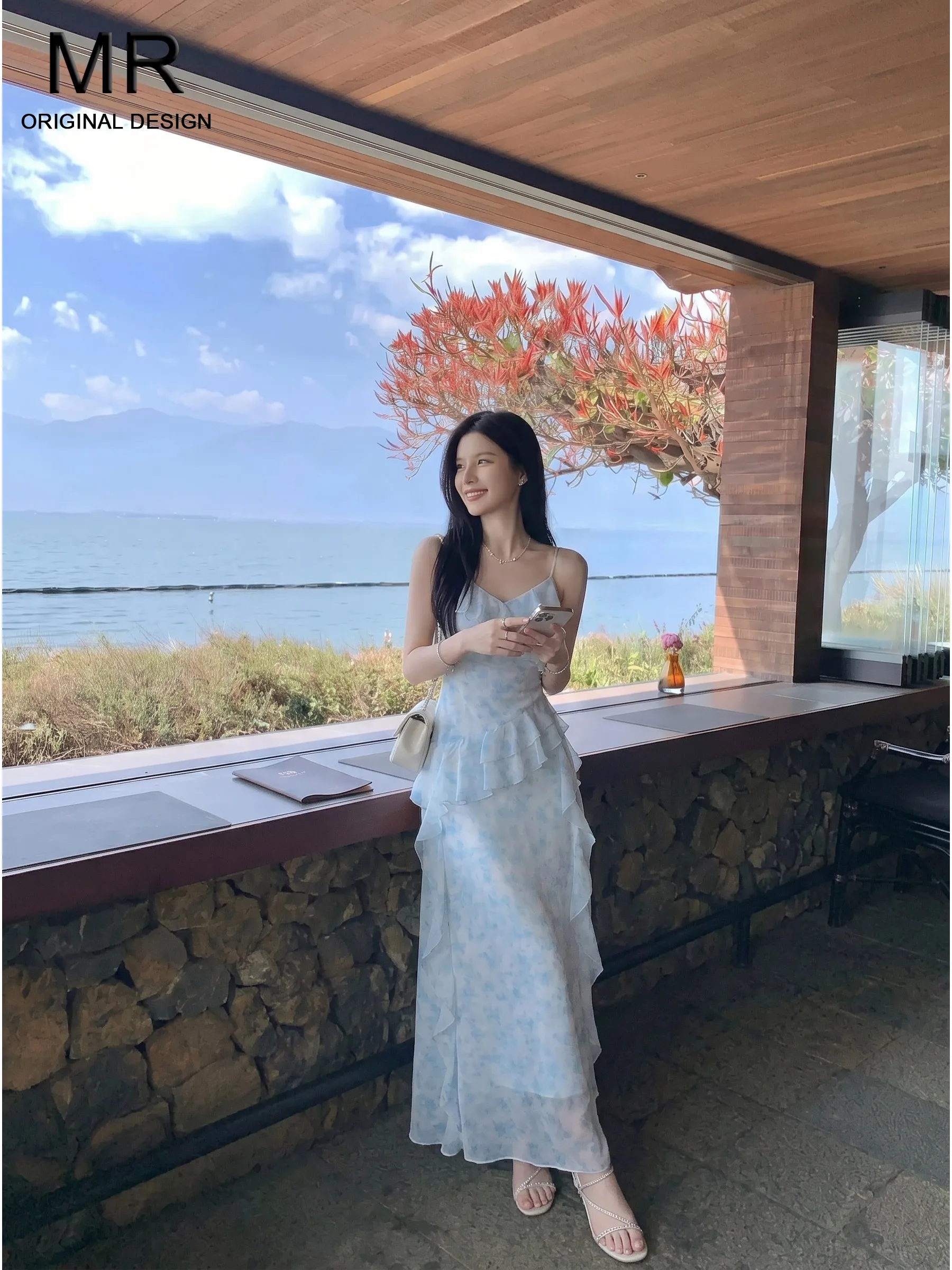 Blue Lace Trim Jumpsuit Women's 2026 New Summer Slimming High Waist Long Dress Casual Style Gathered High Waist Midi Dress
Blue Lace Trim Jumpsuit Women's 2026 New Summer Slimming High Waist Long Dress Casual Style Gathered High Waist Midi Dress