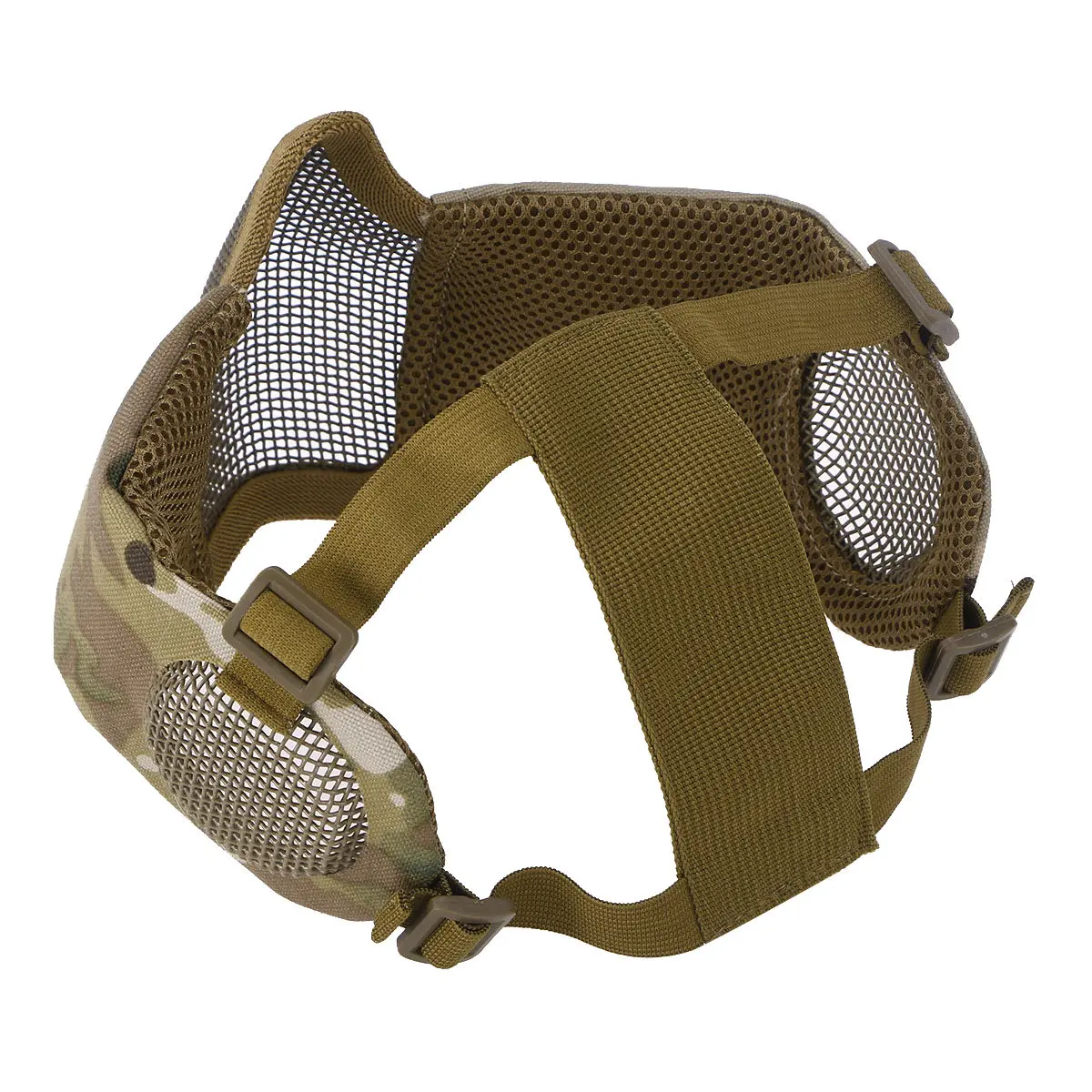 Half Foldable Low Carbon Steel Mesh Black Adjustable Elastic Strap Outdoor Hunting Protective
Half Foldable Low Carbon Steel Mesh Black Adjustable Elastic Strap Outdoor Hunting Protective
