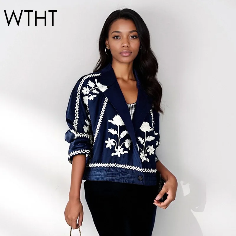 WTHT Fashion Women's Heavy Industry Embroidery Ethnic Style Jacket 2025 Autumn Trendy Lapel Long Sleeves Coat Female 1LS2484
WTHT Fashion Women's Heavy Industry Embroidery Ethnic Style Jacket 2025 Autumn Trendy Lapel Long Sleeves Coat Female 1LS2484
