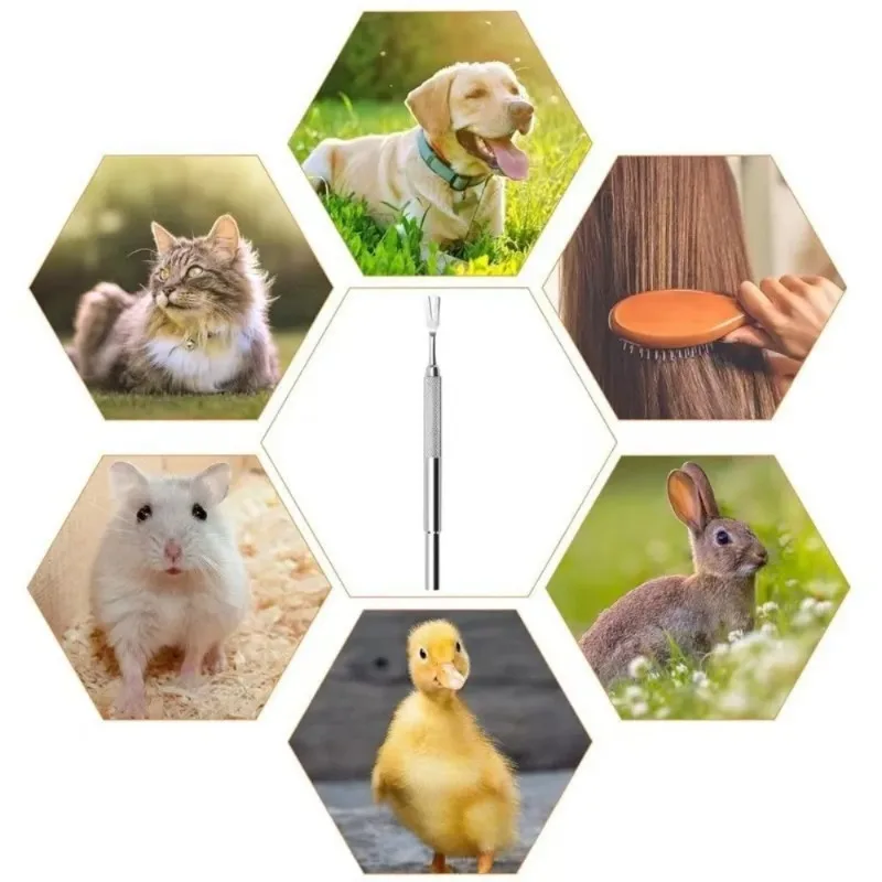 Stainless Steel Tick Fork Effective Design Fork Shape Pet Flea Removal Tweezers Tick Clipping Tool Dog Grooming
Stainless Steel Tick Fork Effective Design Fork Shape Pet Flea Removal Tweezers Tick Clipping Tool Dog Grooming