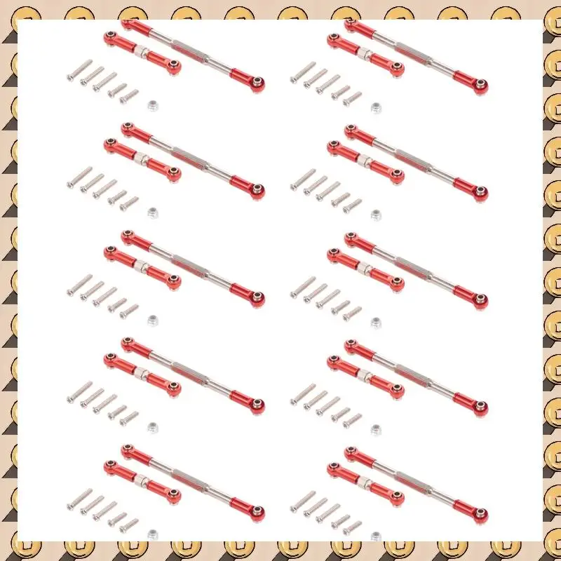 A003 20X RC Steering Rod CNC Machining Aluminum Alloy Steering Linkage Rod Set For WPL 1608T,Red
A003 20X RC Steering Rod CNC Machining Aluminum Alloy Steering Linkage Rod Set For WPL 1608T,Red