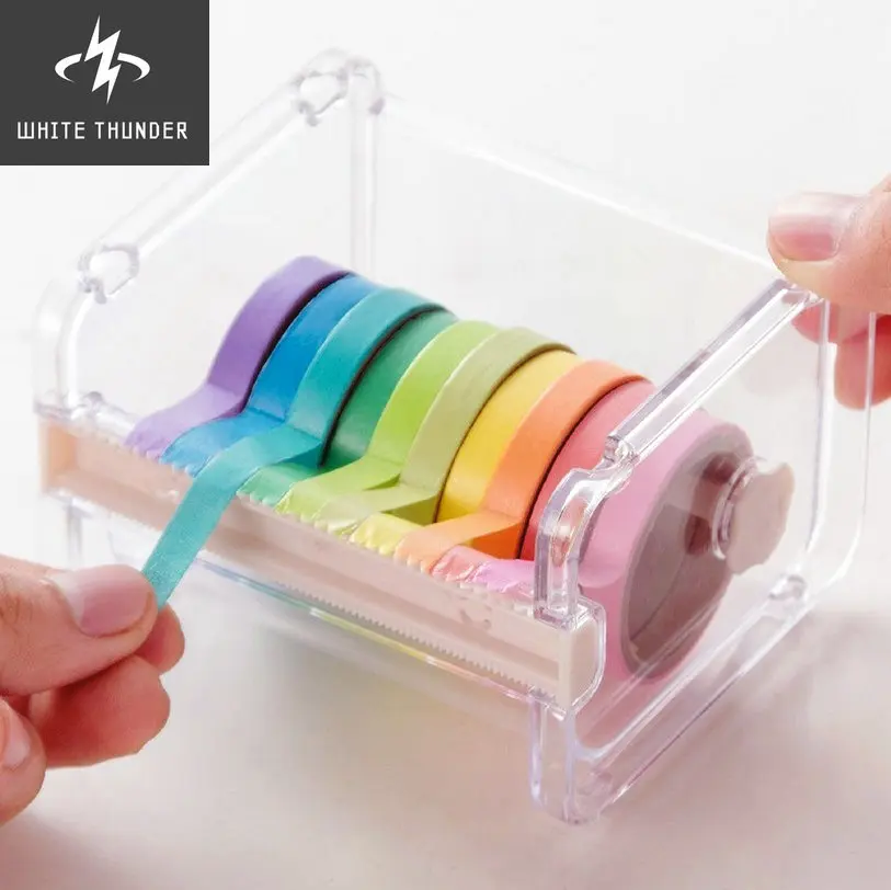 Washi Tape Organizer Adhesive Tapes Cutter Office Stationery Storage Box Cutting Holder Removable Scrapbooking Tape Dispenser
Washi Tape Organizer Adhesive Tapes Cutter Office Stationery Storage Box Cutting Holder Removable Scrapbooking Tape Dispenser