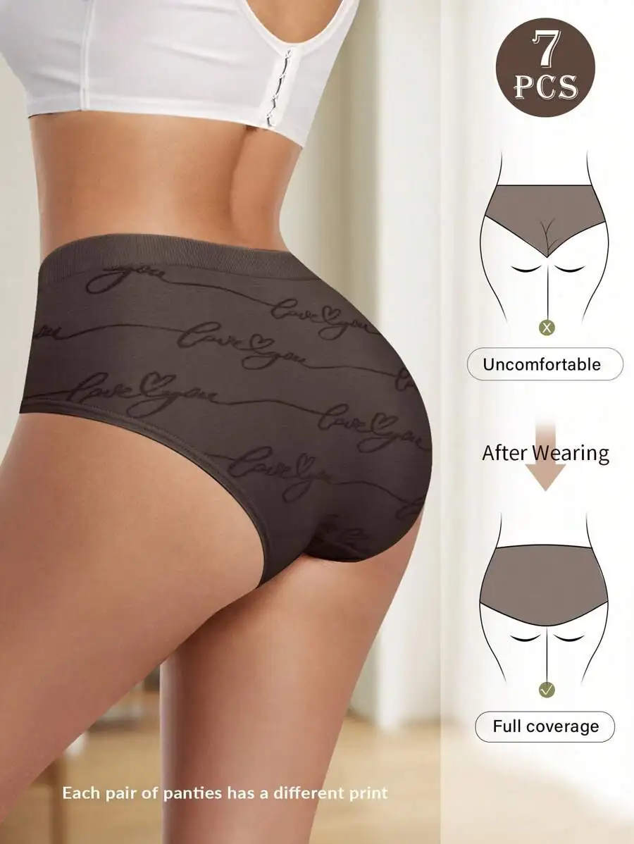 7 Pcs Women Seamless Low Rise Printed Panties Comfortable Fit
7 Pcs Women Seamless Low Rise Printed Panties Comfortable Fit