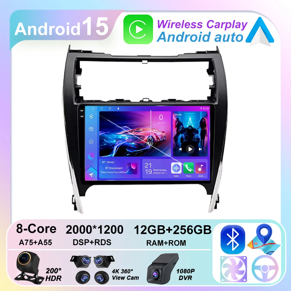 Android 13 для Toyota Camry 7 XV 50 55 2012 2013 2014-2015 2016 2017 мультимедийный автомобильный плеер экран навигации GPS радио
Android 13 для Toyota Camry 7 XV 50 55 2012 2013 2014-2015 2016 2017 мультимедийный автомобильный плеер экран навигации GPS радио