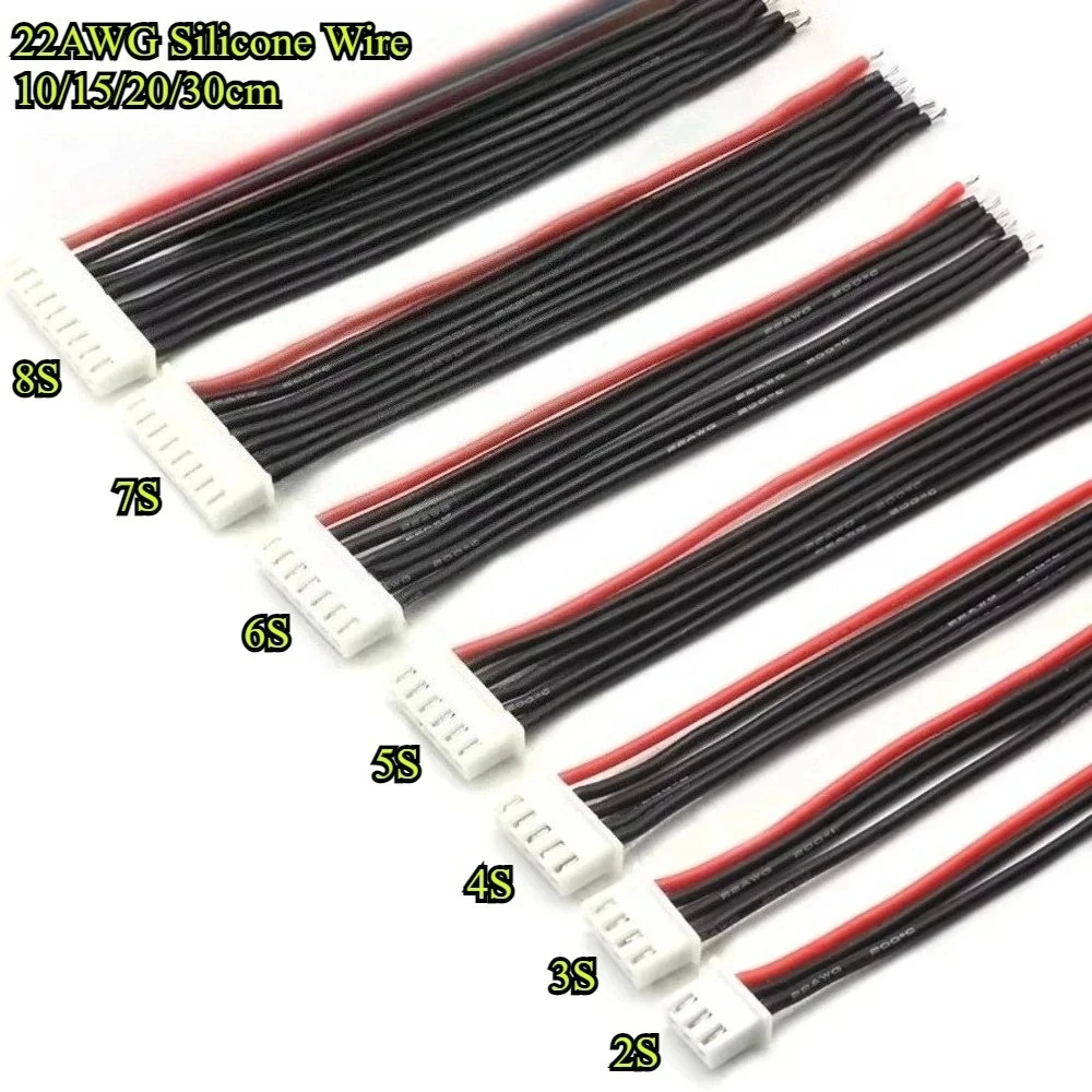 10cm 15cm 20cm 30cm Lipo Battery Balanced Charging Plug 1S 2S 3S 4S 5S 6S 7S 8S 22AWG Silicone Cable Aviation Model Accessories
10cm 15cm 20cm 30cm Lipo Battery Balanced Charging Plug 1S 2S 3S 4S 5S 6S 7S 8S 22AWG Silicone Cable Aviation Model Accessories
