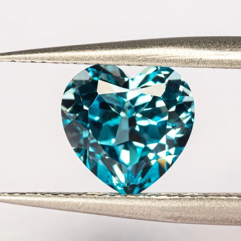 Lab Grown Sapphire Top Quality Heart Shape Aquamarine Color Stone for Charms DIY Jewelry Making Selectable AGL Certificate
Lab Grown Sapphire Top Quality Heart Shape Aquamarine Color Stone for Charms DIY Jewelry Making Selectable AGL Certificate
