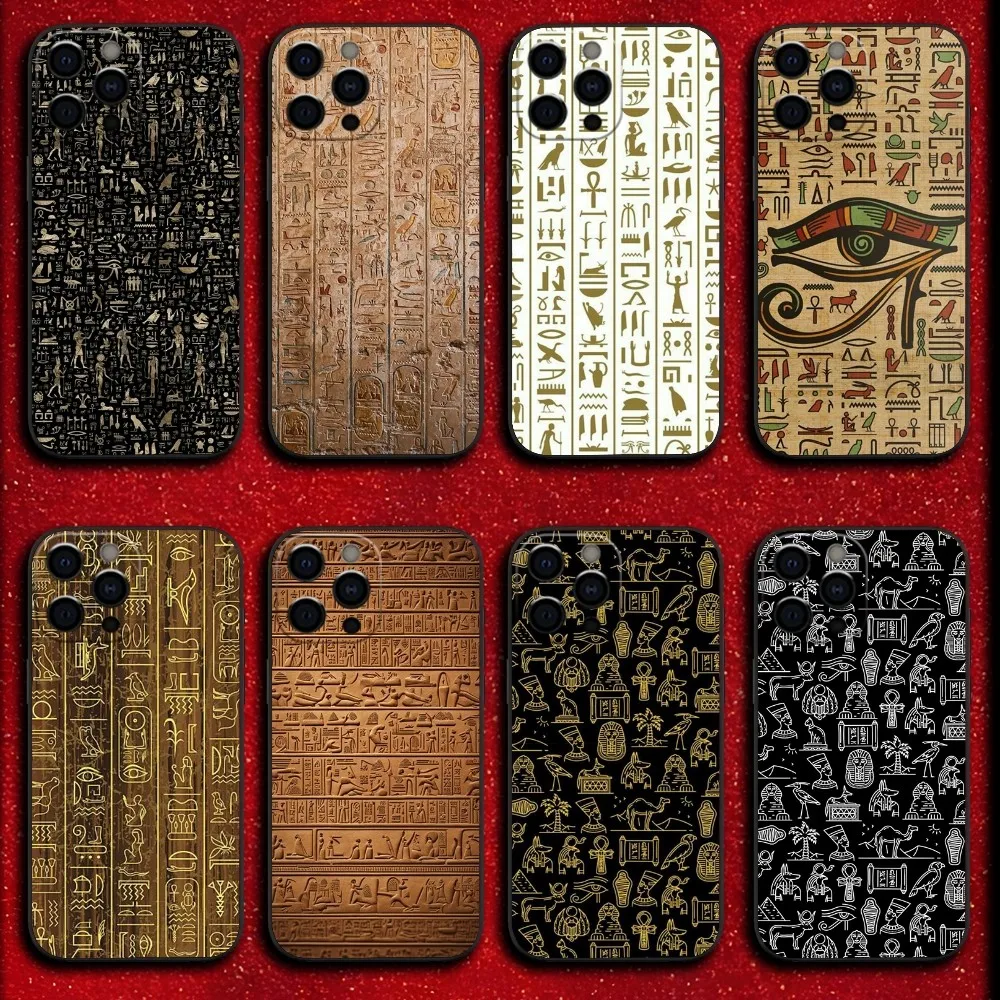 Ancient Egypt Hieroglyph Phone Case For iPhone 16,15,14,13,12,11,Pro,X,XS,Max,XR,Plus,Mini Soft Black Cover
Ancient Egypt Hieroglyph Phone Case For iPhone 16,15,14,13,12,11,Pro,X,XS,Max,XR,Plus,Mini Soft Black Cover