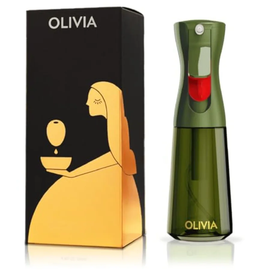 OLIVIA SIGNATURE Advanced Kitchen Oil Sprayer with Technology, Fine Mist and Portion Control, Refillable Glass Olive Oil Cookin
OLIVIA SIGNATURE Advanced Kitchen Oil Sprayer with Technology, Fine Mist and Portion Control, Refillable Glass Olive Oil Cookin