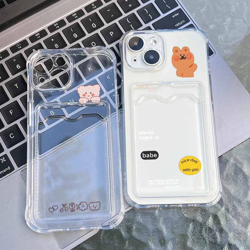 Wallet Card Holder Clear Soft Case For iPhone 16 13 15 14 12 ProMax Pro X XS XR 7 8 Plus SE 2022 Transparent Card Slots Cover
Wallet Card Holder Clear Soft Case For iPhone 16 13 15 14 12 ProMax Pro X XS XR 7 8 Plus SE 2022 Transparent Card Slots Cover