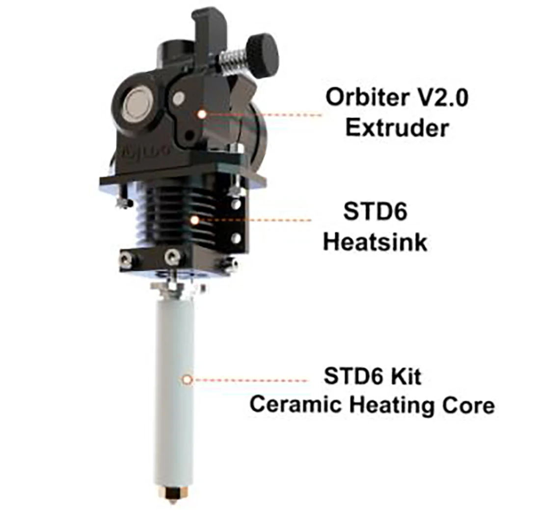 STD6 Ceramic Heating Core Maximum Continuous Flow up to 95mm³/s Direct Drive Extruder STD6 Hotend 3D Printer CHC
STD6 Ceramic Heating Core Maximum Continuous Flow up to 95mm³/s Direct Drive Extruder STD6 Hotend 3D Printer CHC
