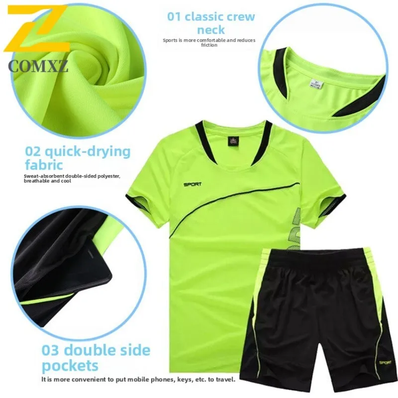 Men Basketball Training Set Quick-Dry Jersey Shorts Gym Running Breathable Outdoor leisure Summer Moisture Wicking Sportswear
Men Basketball Training Set Quick-Dry Jersey Shorts Gym Running Breathable Outdoor leisure Summer Moisture Wicking Sportswear