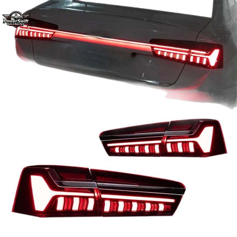 Suitable for 12-15 Audi A6 C7 Through Tail Light Assembly Modified C8 LED Flowing Turn Signal Running Lights
Suitable for 12-15 Audi A6 C7 Through Tail Light Assembly Modified C8 LED Flowing Turn Signal Running Lights