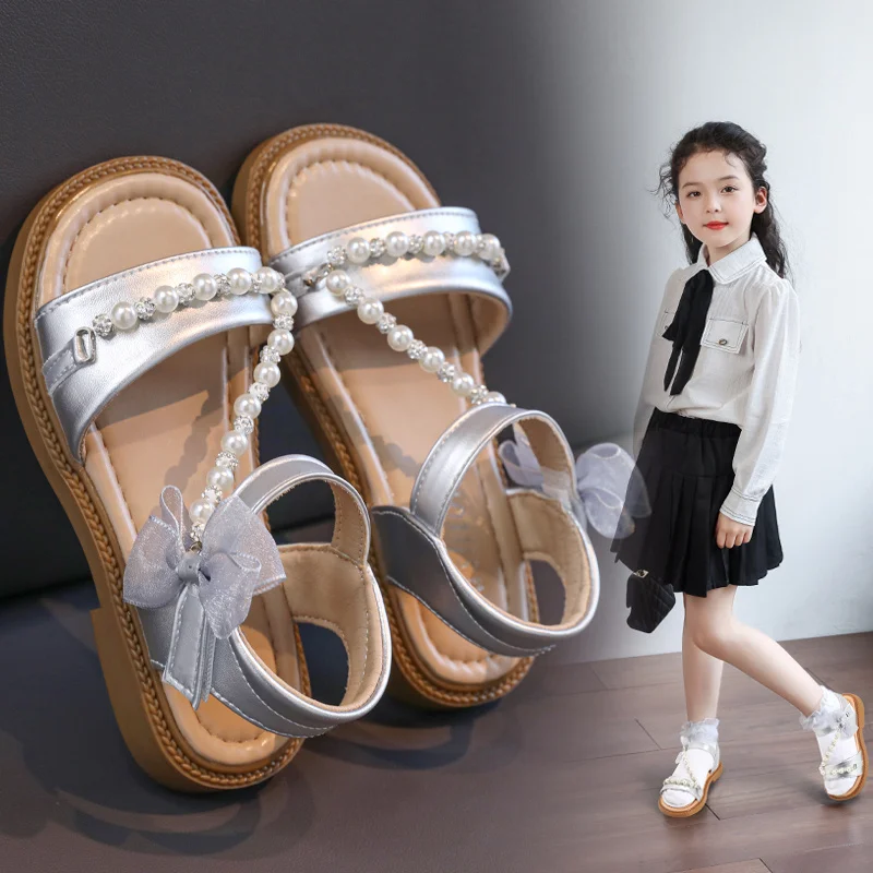 Open Toe Sandals for Girls Kids Shoes Artificial Pearl Designer Children's Sandals Girl Barefoot Shoe Child 2025 Summer Footwear
Open Toe Sandals for Girls Kids Shoes Artificial Pearl Designer Children's Sandals Girl Barefoot Shoe Child 2025 Summer Footwear