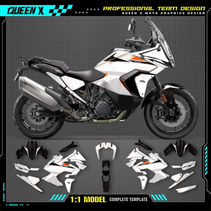 Queen X MOTOR For KTM ADV 1290 R S 2021 2022 2023 1290 Full Set Motorcycle Graphics Decals Stickers Kits 004
Queen X MOTOR For KTM ADV 1290 R S 2021 2022 2023 1290 Full Set Motorcycle Graphics Decals Stickers Kits 004