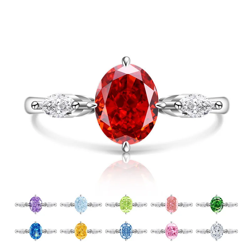 Легкое роскошное кольцо из стерлингового серебра 925 пробы с ледяным цветком, овальное высокоуглеродистое кольцо с бриллиантом, простое блестящее кольцо, юбилейные украшения
Легкое роскошное кольцо из стерлингового серебра 925 пробы с ледяным цветком, овальное высокоуглеродистое кольцо с бриллиантом, простое блестящее кольцо, юбилейные украшения