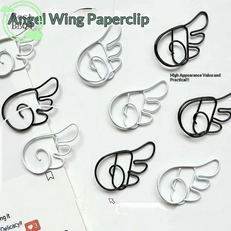 (BBQ4)10/20/50Pc INS Style Angel Wing Shaped Metal Paper Clips Simple Cute Pin For Student Stationery Office Decoration Supplies
(BBQ4)10/20/50Pc INS Style Angel Wing Shaped Metal Paper Clips Simple Cute Pin For Student Stationery Office Decoration Supplies