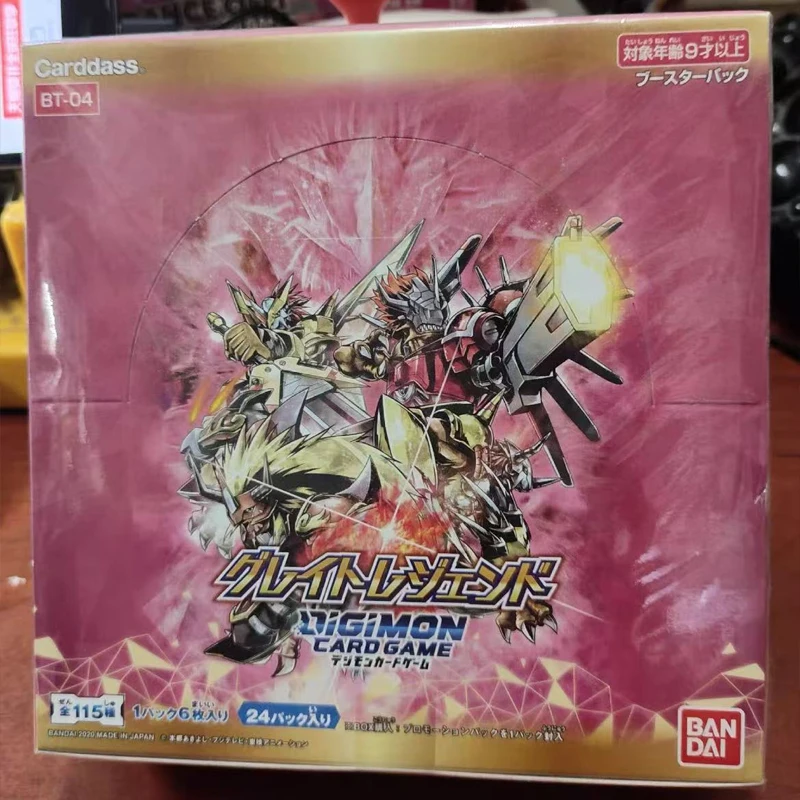 Original Digimon Card Genuine Bandai Box Japanese Version BT04 Supplement Pack Anime TCG New Evolution 4 Great Legend Cards
Original Digimon Card Genuine Bandai Box Japanese Version BT04 Supplement Pack Anime TCG New Evolution 4 Great Legend Cards