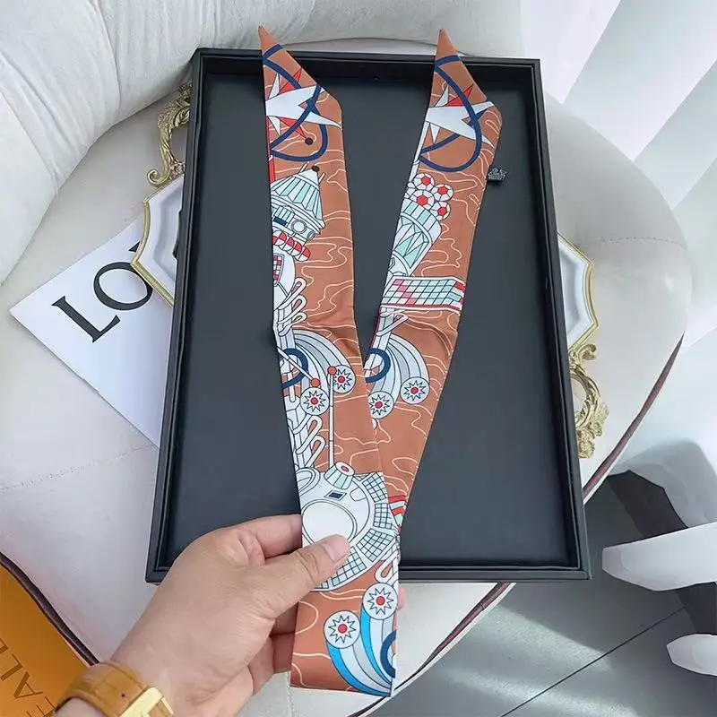Korean Version of Versatile Women's Tied Bags Ribbons Headbands Decorative Long Streamers Small Scarves Silk Scarves Wholesale
Korean Version of Versatile Women's Tied Bags Ribbons Headbands Decorative Long Streamers Small Scarves Silk Scarves Wholesale