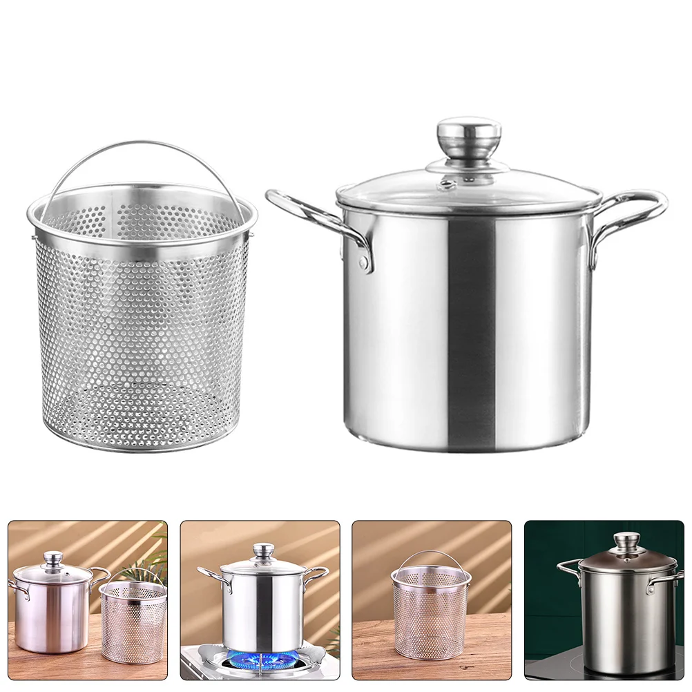 1 Set Stainless Steel Deep Fryer Pot With Basket Fryer Kit Frying Pan For Kitchen Portable Cooking Pot Household Fried Food
1 Set Stainless Steel Deep Fryer Pot With Basket Fryer Kit Frying Pan For Kitchen Portable Cooking Pot Household Fried Food