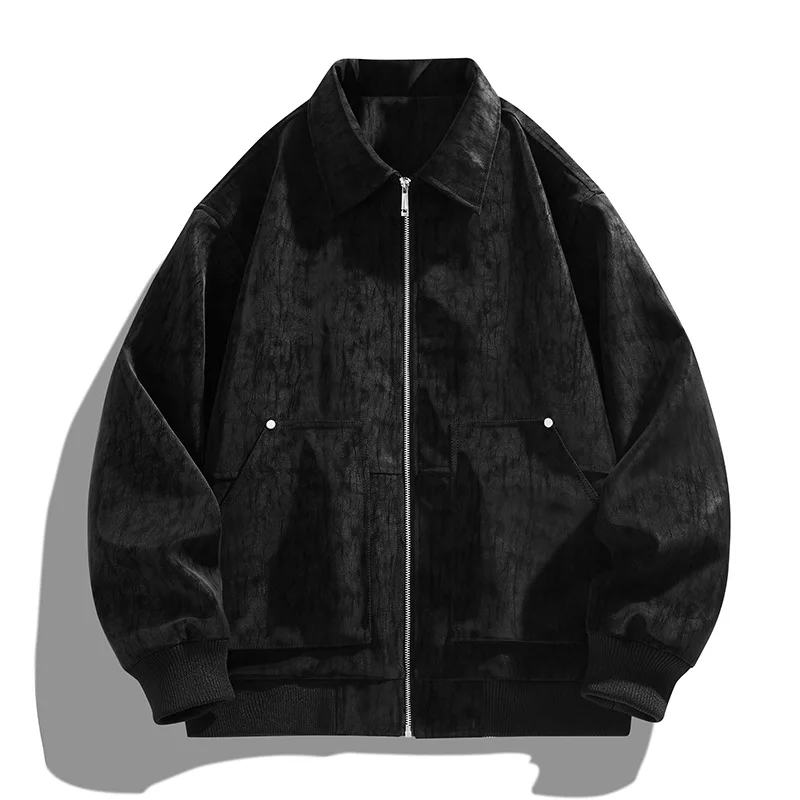 Весенне-осенняя мужская кожаная куртка с лацканами, новая популярная модная тенденция, повседневная универсальная облегающая куртка, ветрозащитная и удобная
Весенне-осенняя мужская кожаная куртка с лацканами, новая популярная модная тенденция, повседневная универсальная облегающая куртка, ветрозащитная и удобная