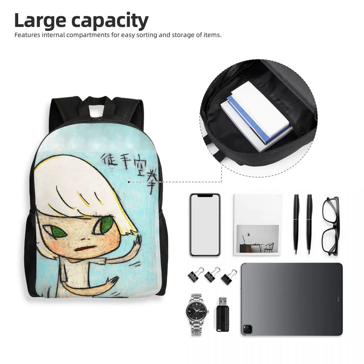 Copy Of Yoshitomo Nara Gypsy Song Backpack Student Boys Girls BookBag School Bag Computer Shoulder Bags
Copy Of Yoshitomo Nara Gypsy Song Backpack Student Boys Girls BookBag School Bag Computer Shoulder Bags