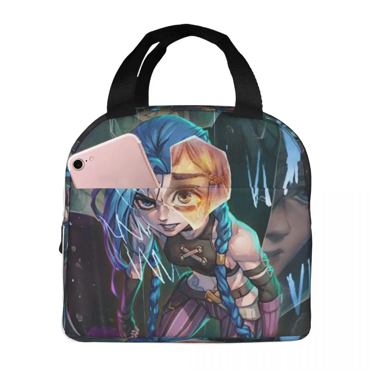 Jinx Arcane VI Anime Insulated Lunch Bag for Kids School Cooler Thermal Food Box Tote Leakproof Lunch Boxes Container
Jinx Arcane VI Anime Insulated Lunch Bag for Kids School Cooler Thermal Food Box Tote Leakproof Lunch Boxes Container