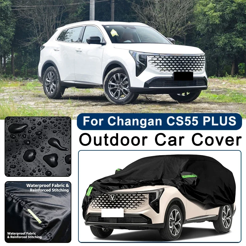 Outdoor Car Cover Waterproof Dustproof UV Sun Protection, Full Car Protector Exterior Accessory For Changan CS55 PLUS 2019-2026
Outdoor Car Cover Waterproof Dustproof UV Sun Protection, Full Car Protector Exterior Accessory For Changan CS55 PLUS 2019-2026