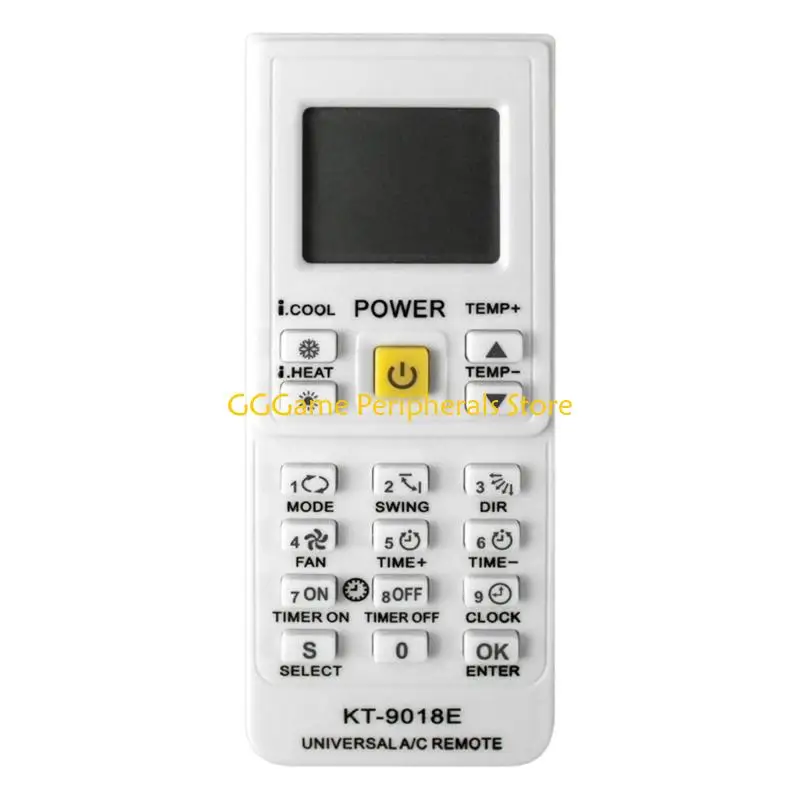 U55B KT9018E Air Conditioners Remote Control With Long Ranges Ergonomic Grip for Home
U55B KT9018E Air Conditioners Remote Control With Long Ranges Ergonomic Grip for Home